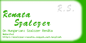 renata szalczer business card