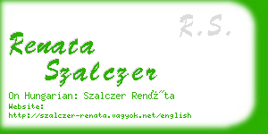 renata szalczer business card